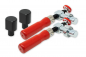 Preview: Set bestehend aus 2 Anschlagzapfen (rund) und 2 Horizontal-Spannzwingen