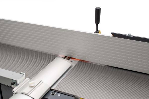 Abrichttisch mit Abrichtanschlag und Brückenschutz