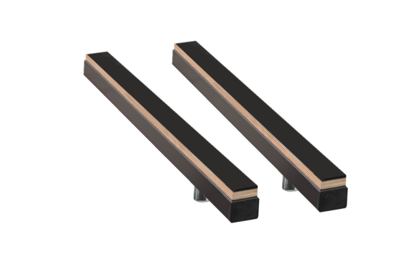 600 mm lange Antirutschauflageschienen im 2er-Set