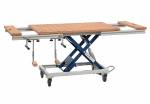 Hubtisch HS 350 Combi-L FH fahrbar mit Lochrasterplatte