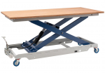 Fahrbarer Hubtisch HS 600 FH bis 600 kg mit Lochplatte für Montage, Reparatur und Fertigung