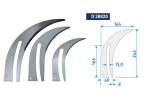 Spaltkeil (2,8 mm dick) für Tischkreissäge & Formatsäge mit Sägeblatt-Ø 250 - 350 mm