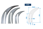 Spaltkeil (2,5 mm dick) für Tischkreissäge & Formatsäge mit Sägeblatt-Ø 250 - 350 mm